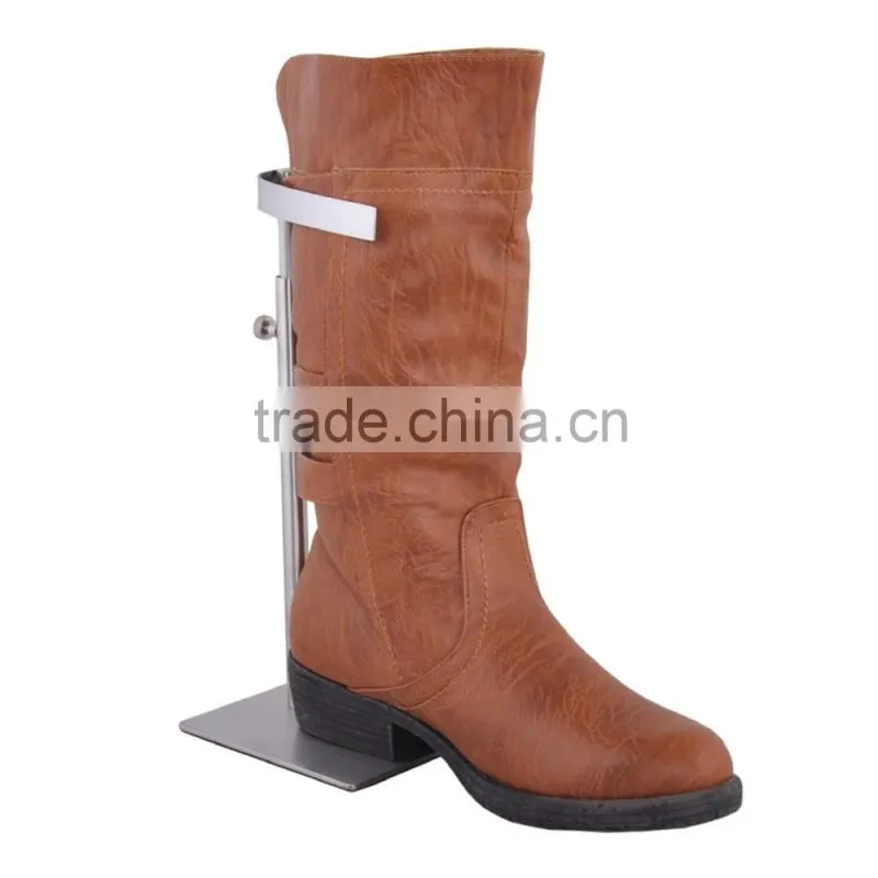 Boot Stand wholesale, Metal Black Boot Display Stand