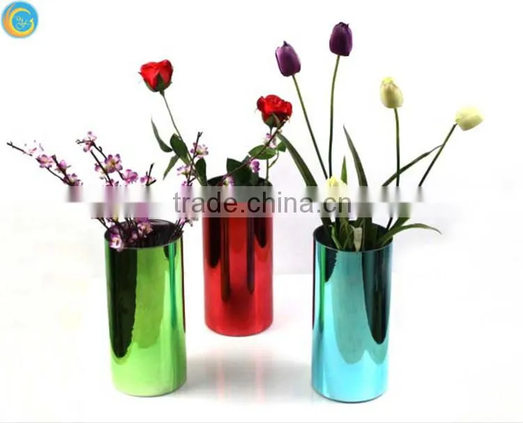 wholesale decorative glass vases blue vase glass handblown