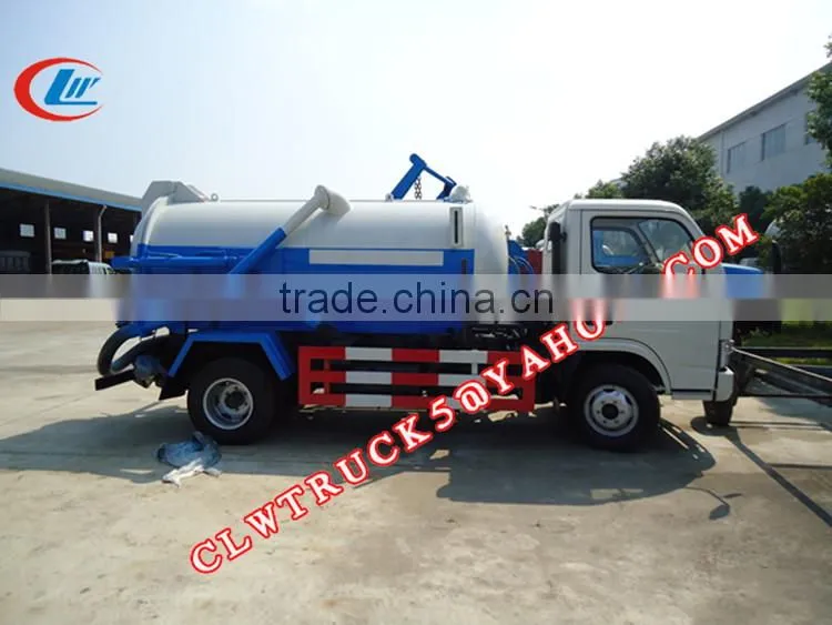 factory price Dongfeng used sewage trucks sale, 4m3 sewage trucks for sale