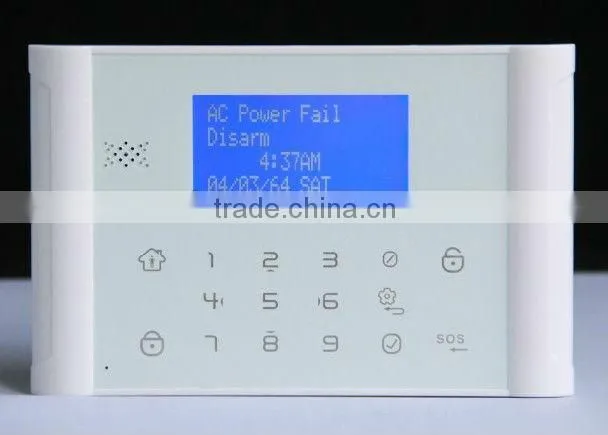 GSM+PSTN Intruder alarm with ademco contact ID support turkish armenian 007m2dx