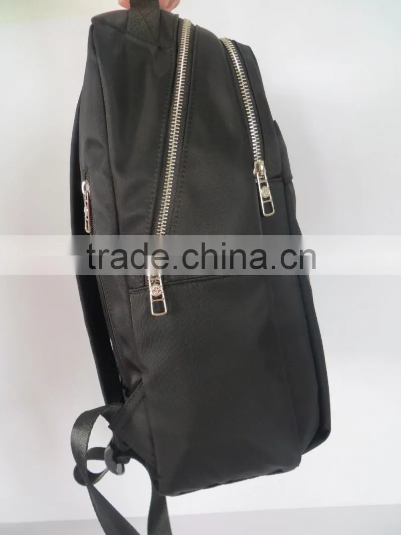 fashion urban waterproof nylon material black men backpack