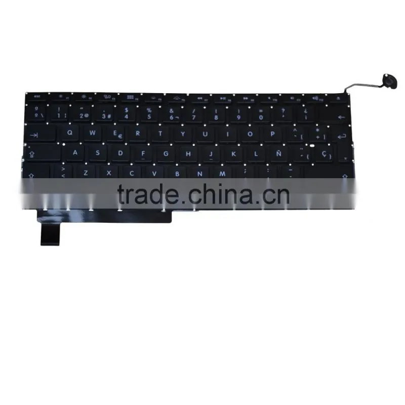 Professional Spanish keyboard Replacement For Laptop Macbook Pro A1286 2008-2012