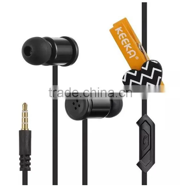 Good silicon soft earplug earphone with talking MIC for Samsung GALAXY S4/S5/S6