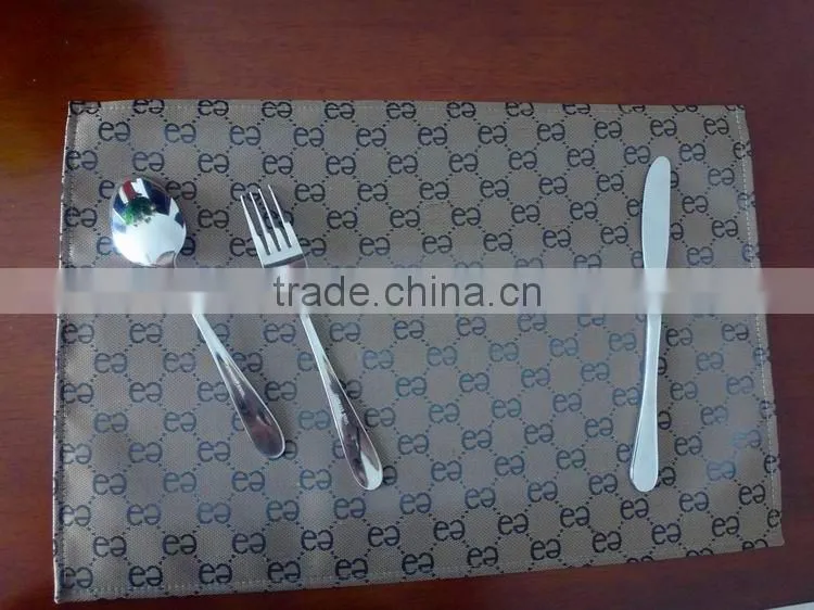High quality PVC placemat hotel restaurant