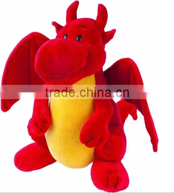 2015 Dragon plush toy wholesale,cute soft red dragon plush toy,plush toy red dragon