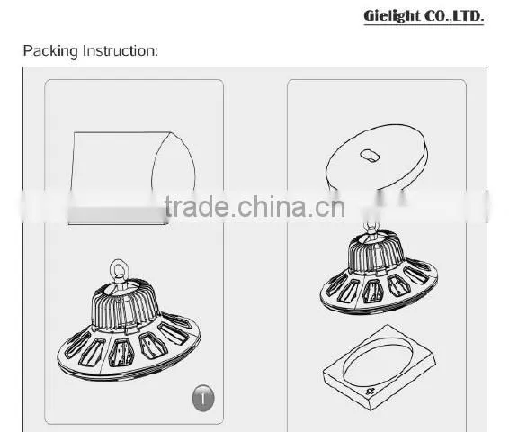 150w led highbay light, UL DLC listed