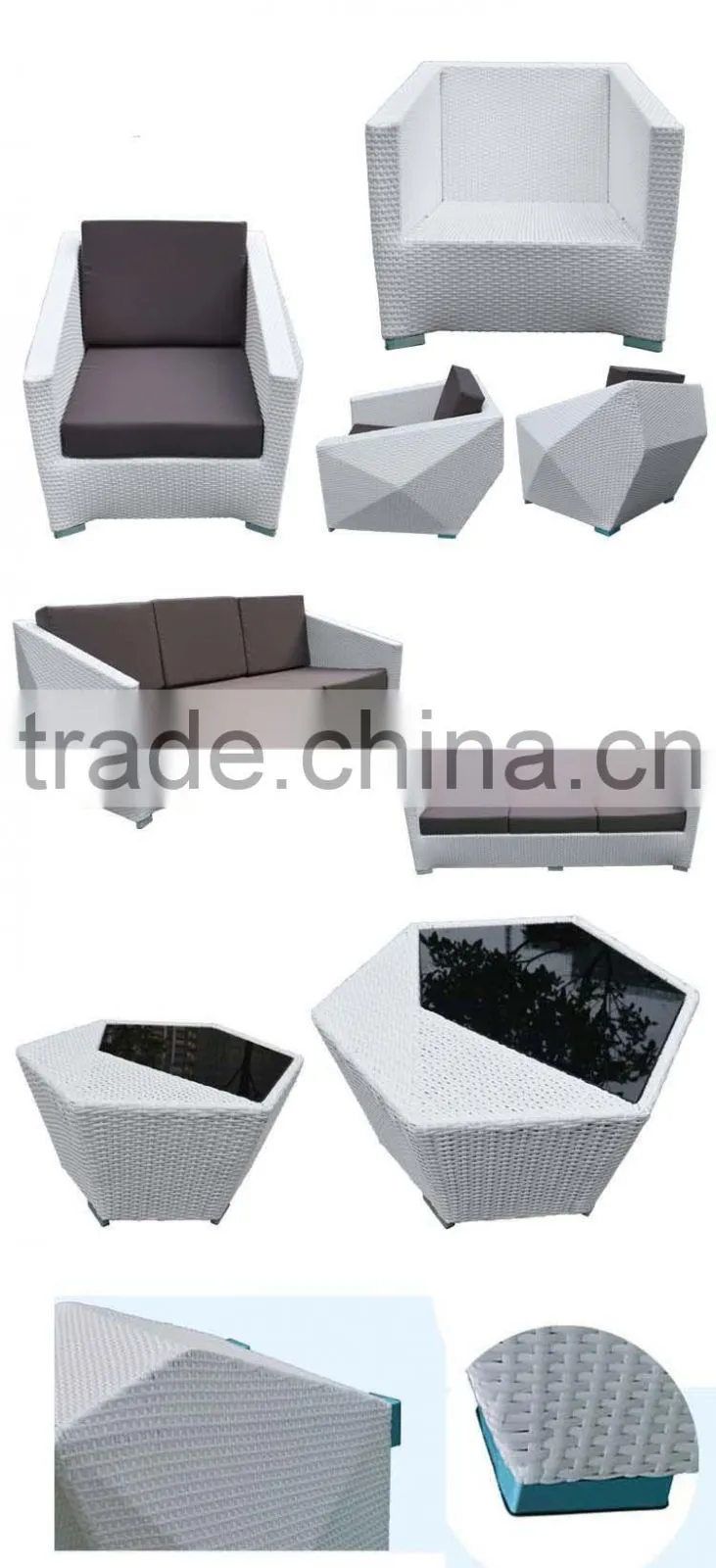 Furniture Slipcovers For Rattan Furniture Creative Geometry Modern White Rattan Outdoor Furniture