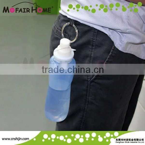 New arrival SJ002 silicone water bottle with ring