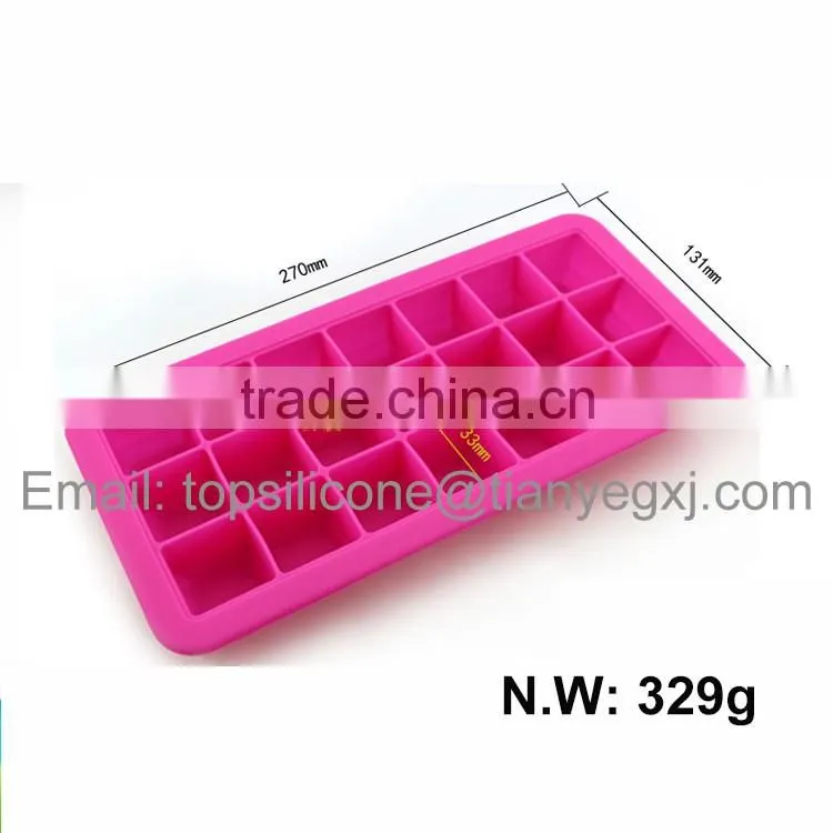 21# Food grade silicone ice cube tray square ice cube maker