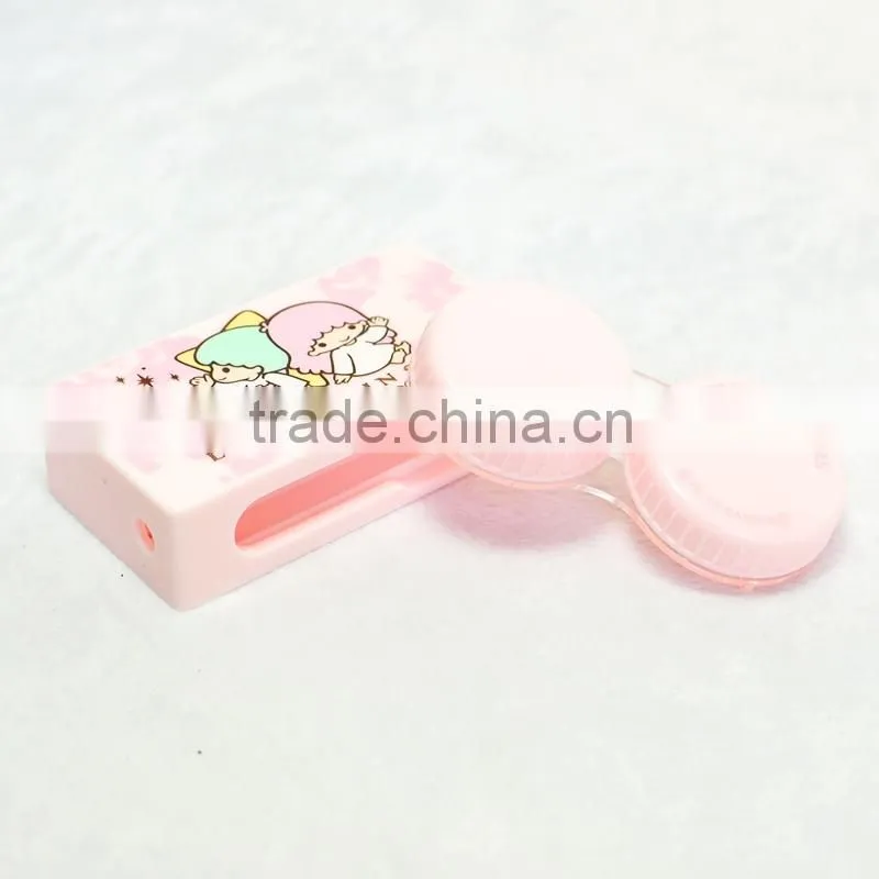 cute cartoon plastic double box glasses case eyewear case,storage box, display case