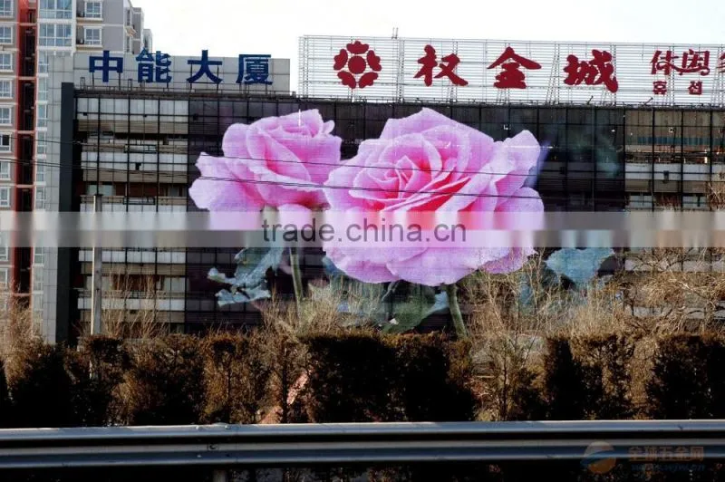 High brightness outdoor grid SMD led display/p10 transportation led video curtain display