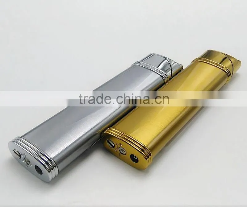 Portable designer cigarette gold lighter