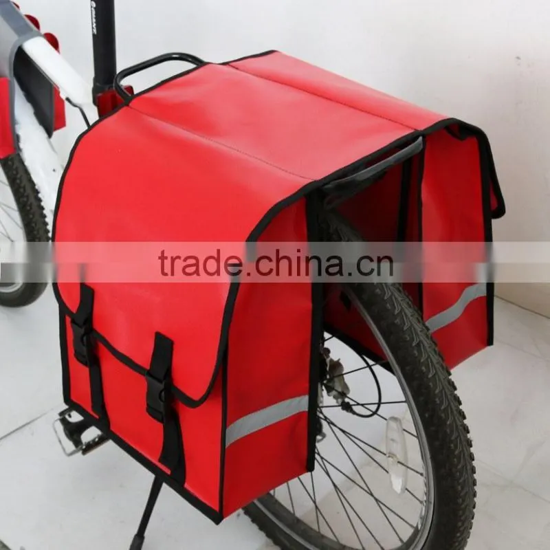 Hot Sale Leather Bicycle Double Pannier Bag