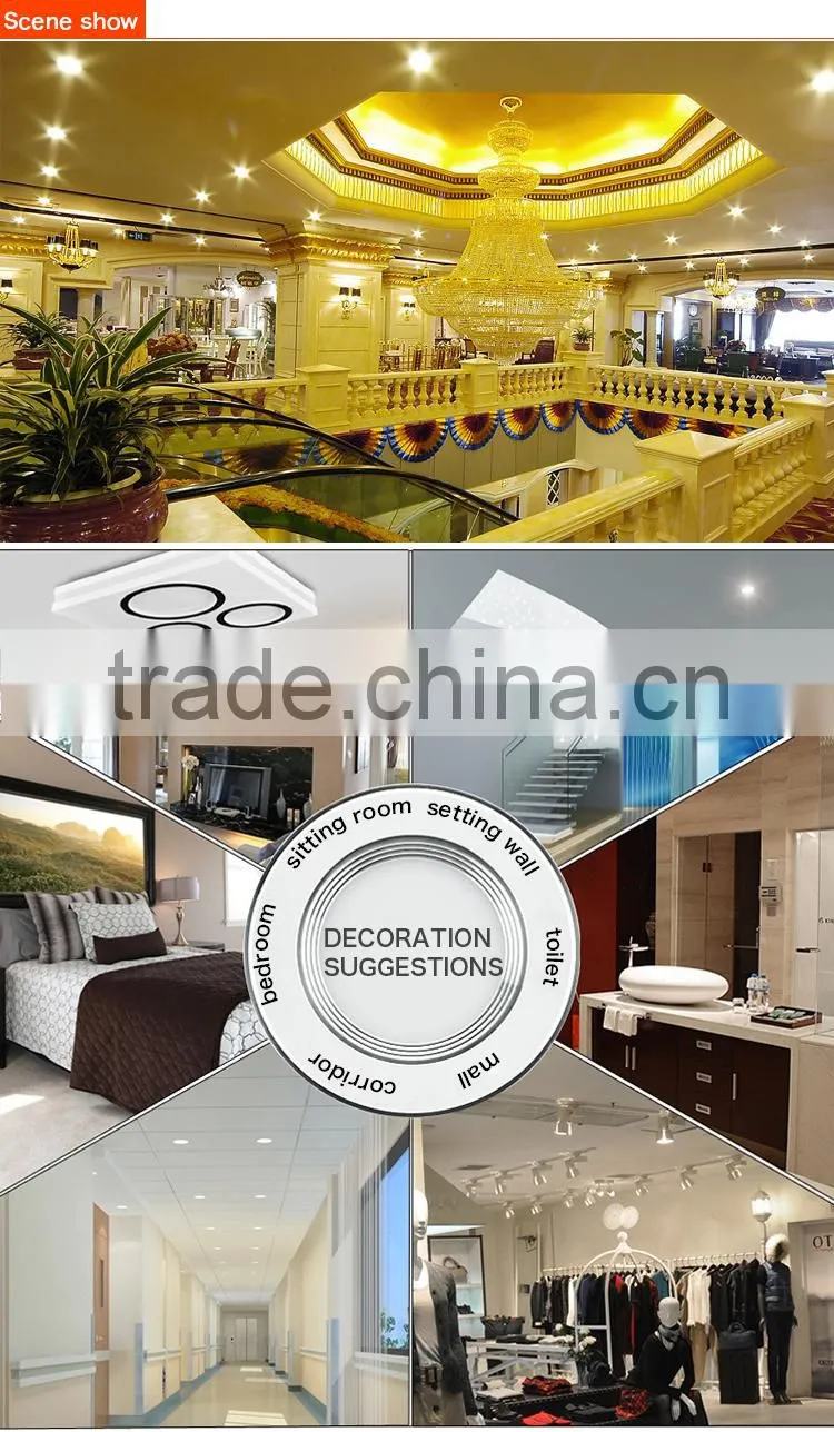 indoor flat slim led panel light 18W 3W 6w 12w 24w
