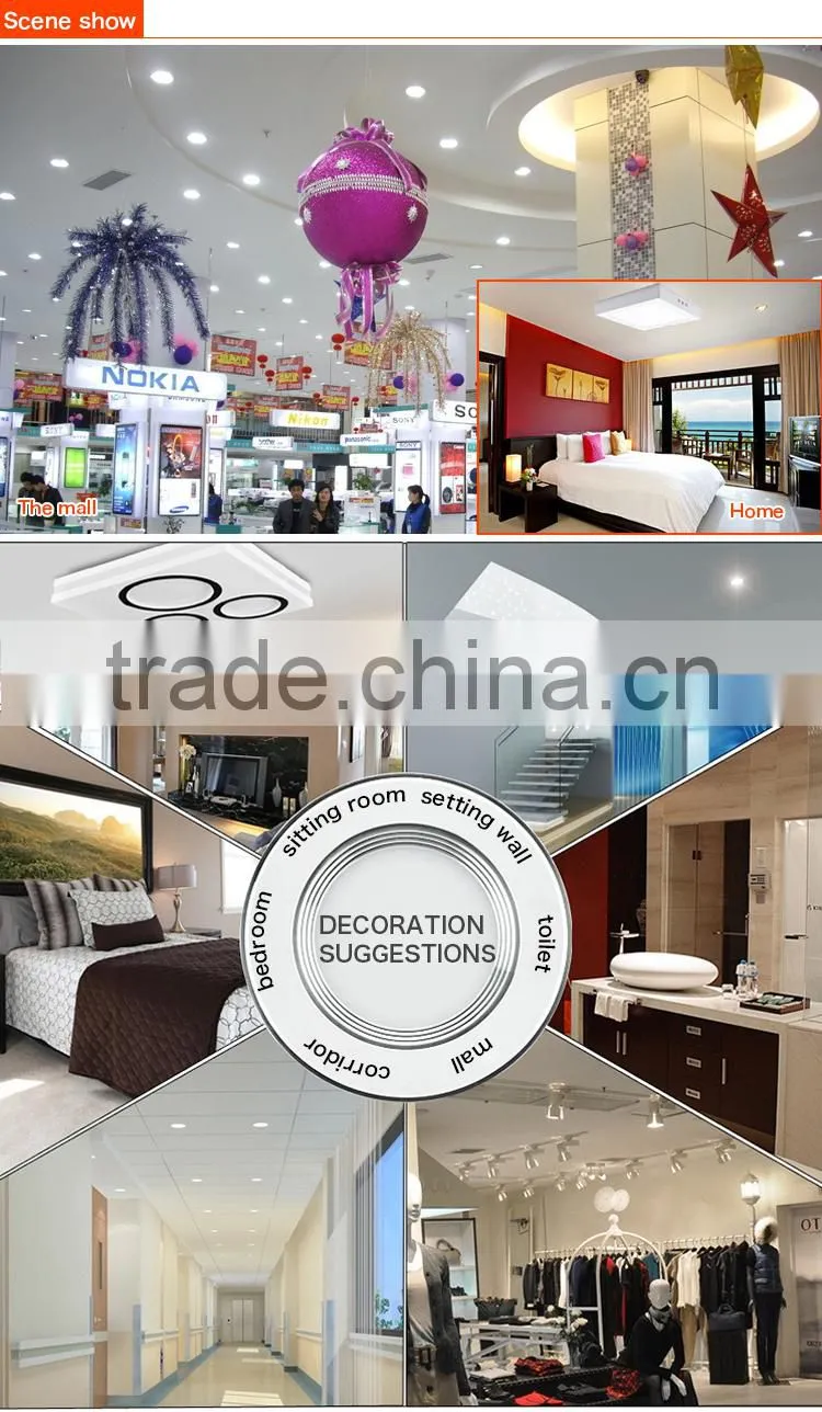 nice design step square surface mounted led panel light