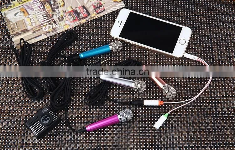 Mini Mobile Phone Karaoke Microphone, phone microphone for phone and laptop