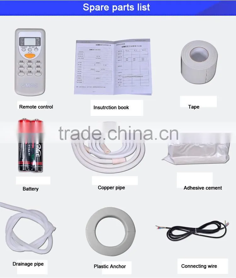 220V~240V 50Hz Air Conditioner 24000Btu Cooling And Heating