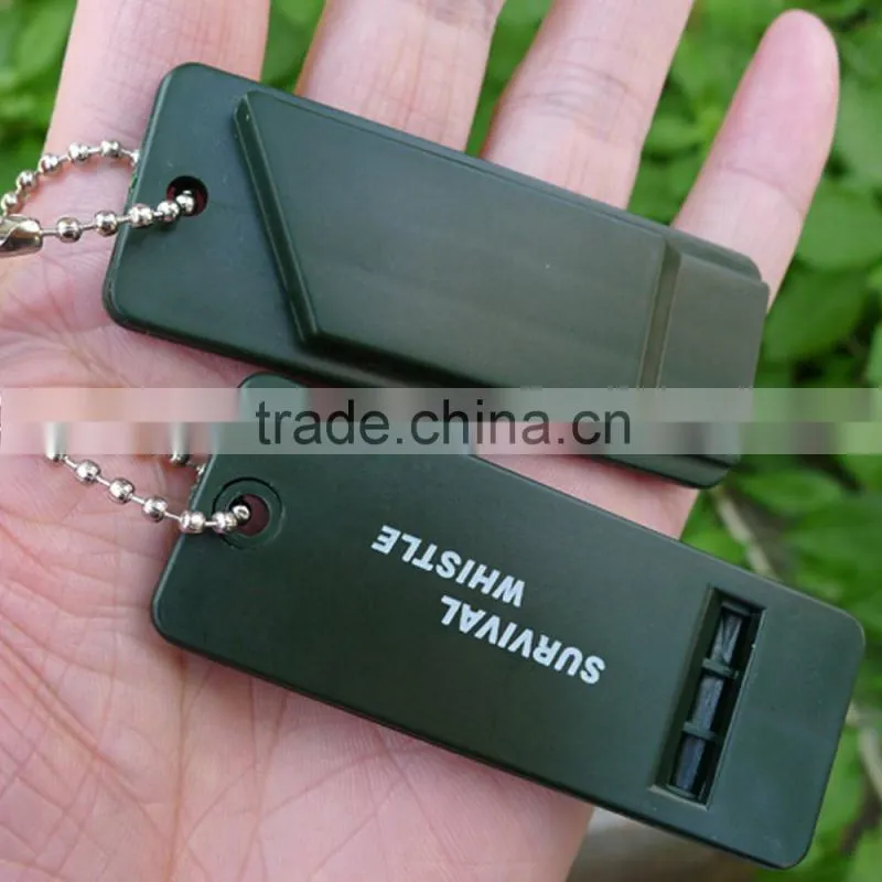 2016 survival magnesium lighter flint stone set with whistle for outdoor camping