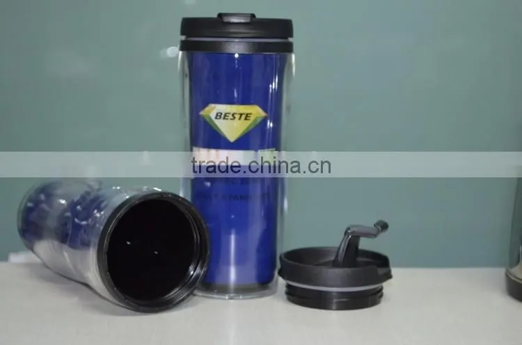 13oz Custom logo plastic color changing magic travel mug