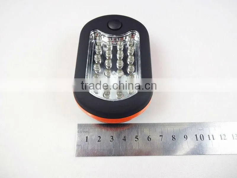 HJ-4004 24+3 LED plastic hook light flashlight /27 LED ABS work light hanging lamp