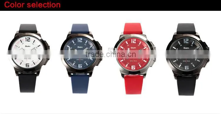 2015 oulm unisex silicone wrist watch for man and women
