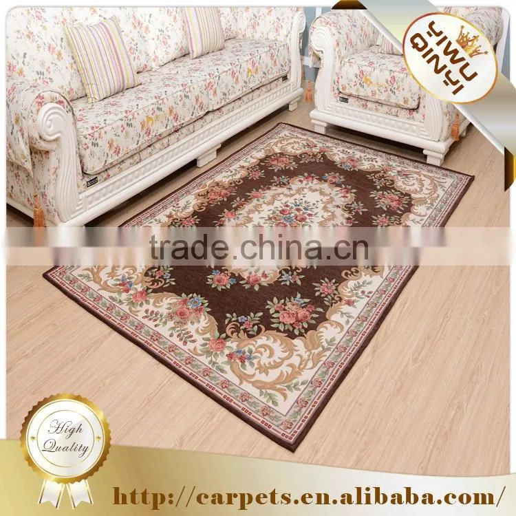 Hot sale oriental art chenille yarn jacquard home textile floor carpets / cheap rug