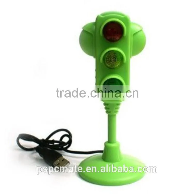Hot selling traffic light shape light up light 3 port usb hub for promotional use