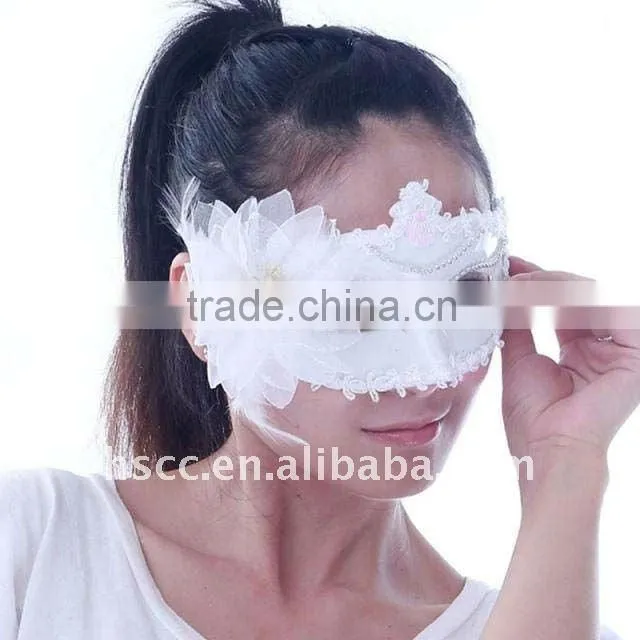 Venice mask Snow White mask white