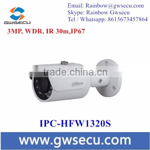 Top 10 CCTV Camera DH-IPC-HFW1320S 3MP HD Network Mini IR Bullet Camera Water-proof IP67 Dahua IP Camera
