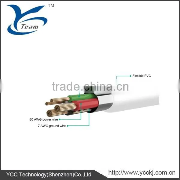 White color rapid charging cable Micro USB to USB use for Android, Samsung, HTC, Motorola, Nokia etc.