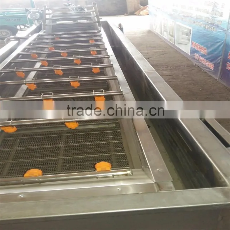 Brush type potato washer