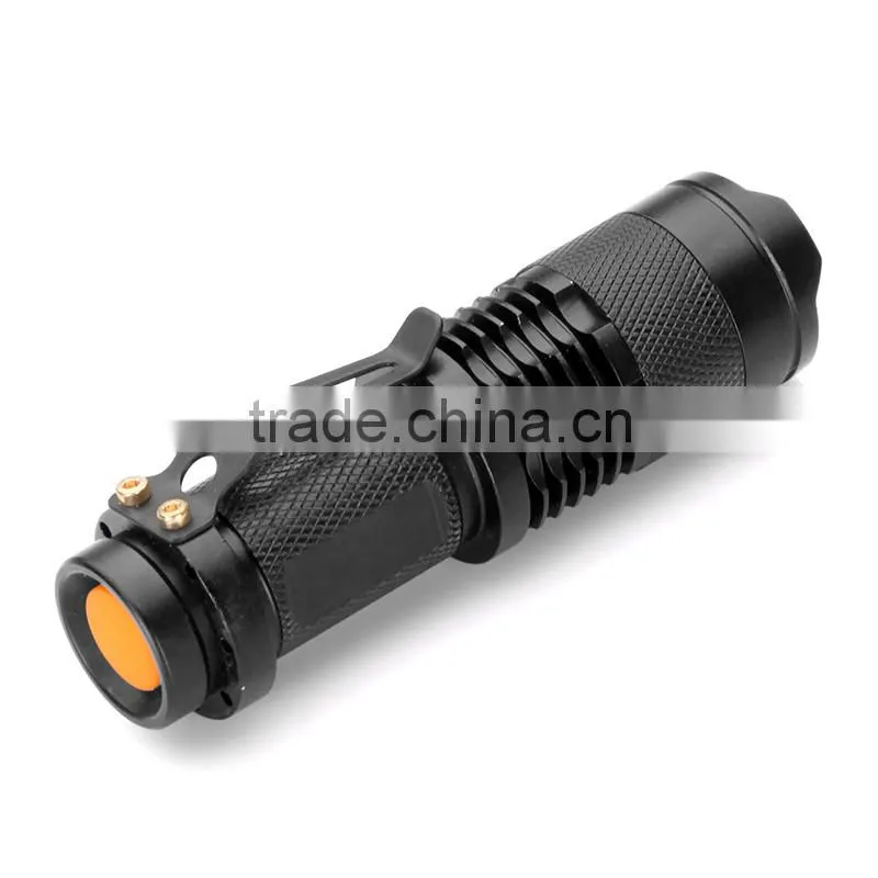 7W 300LM Mini Q5 LED Flashlight Torch Adjustable Focus Zoom Light Lamp