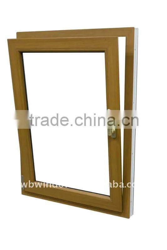 Best price of uPVC tilt and turn kitchen glass window,,uPVC framed single glazed tilt and turn window