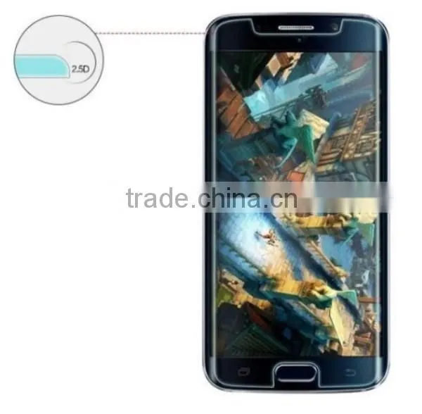 tempered glass screen protector, For Samsung galaxy S6 mobile phone accessory 0.3mm round edge tempered glass film