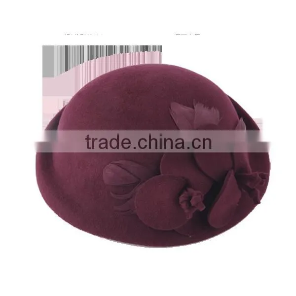 Ladies Winter Wool Felt Beret Beanie Hat With High Quality