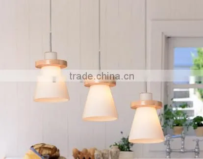 wood hanging lamp glass hanging lamp dinning hall chandelier simple wooden hanging lamp