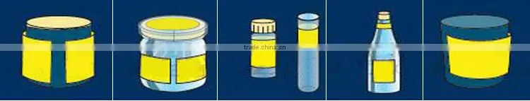 Semi automatic hand labeler for round bottles