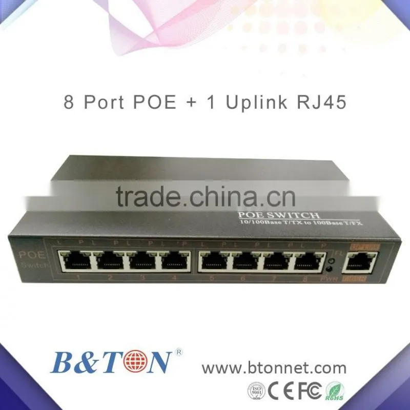 8 port 48V POE switch
