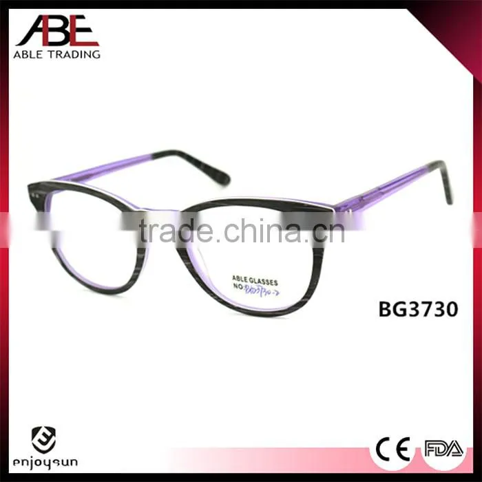 new trend 2016 round woman quality handmade new style acetate eyeglasses optical frames optics spectacle FDA