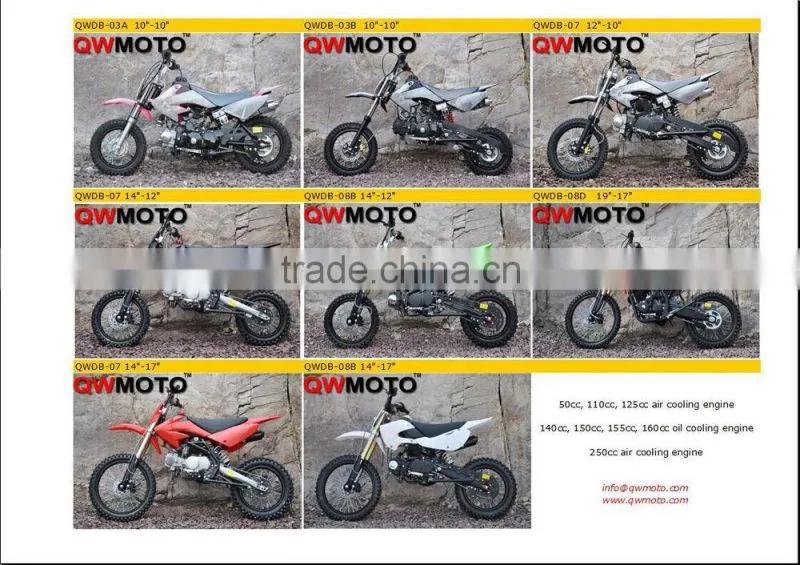 QWMOTO Cheap 50CC dirt bike, bule 50cc dirt bike for sale