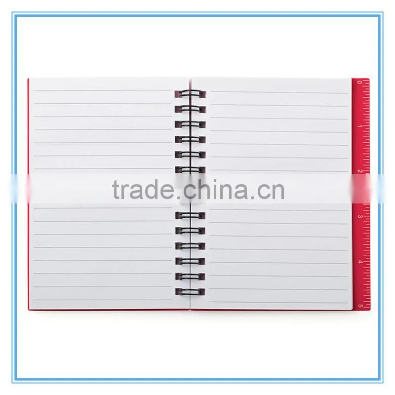 pp cover notebook with pen attached