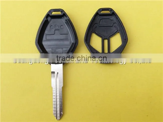 Blank Replacement 2 Buttons Uncut Right Groove Blade Remote Key Blank Mistubishi Car Key