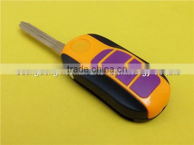 Flip folding remote key case shell for Toyota camry corolla yaris rav4 car key cover