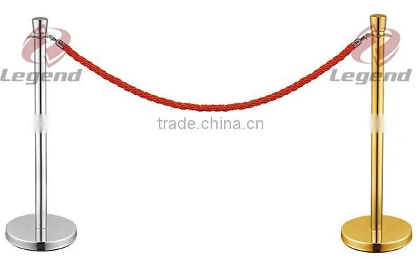 Hotel Stainless Railing Stand crowd control rope queue barrier