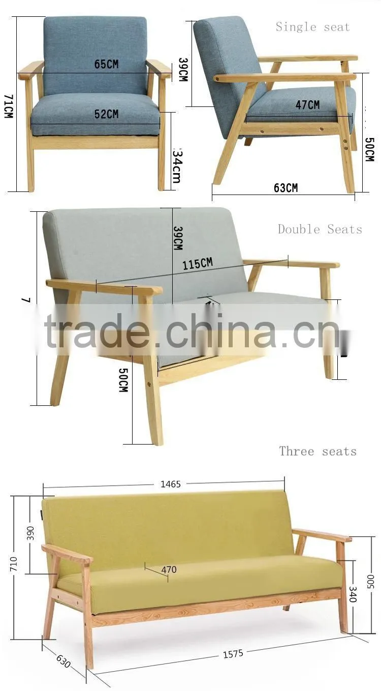 2016 New style comfortable wood sofa Y036