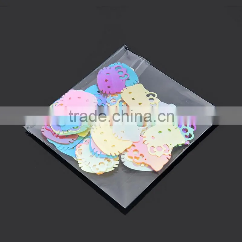 Laser multi-color Christmas tree sequins