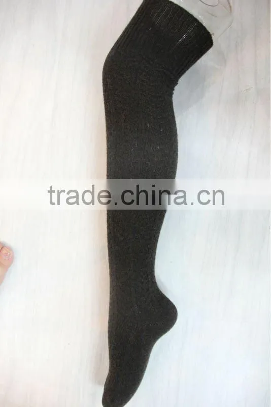 knitted wool stocking knee high socks