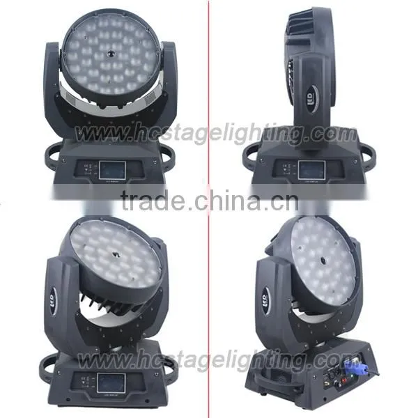High quality 36X10W RGBW 4 in 1 moving led zoom light