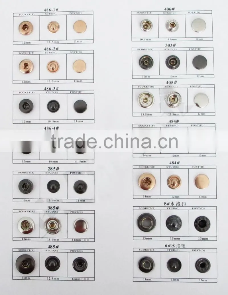 CD486-1 Widely Used Brass Accessories Socket Stud Post