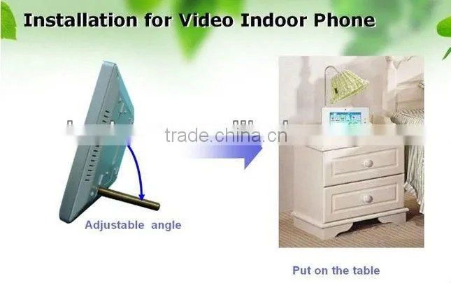 Hot-sale PLC digital wireless video intercom kit for villas/wireless video door phone system for villa